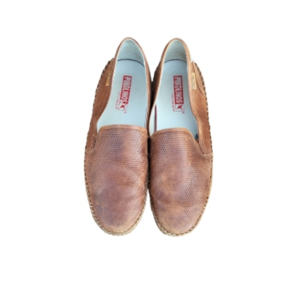 46 Pikolinos Azores Brown Leather Driver Loafer Venetian Slip On Jog Shoe Men 12 - Picture 10 of 16